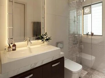 Bathroom in 2 BHK Apartment at Suraj Vitalis, Mahim – for Sale