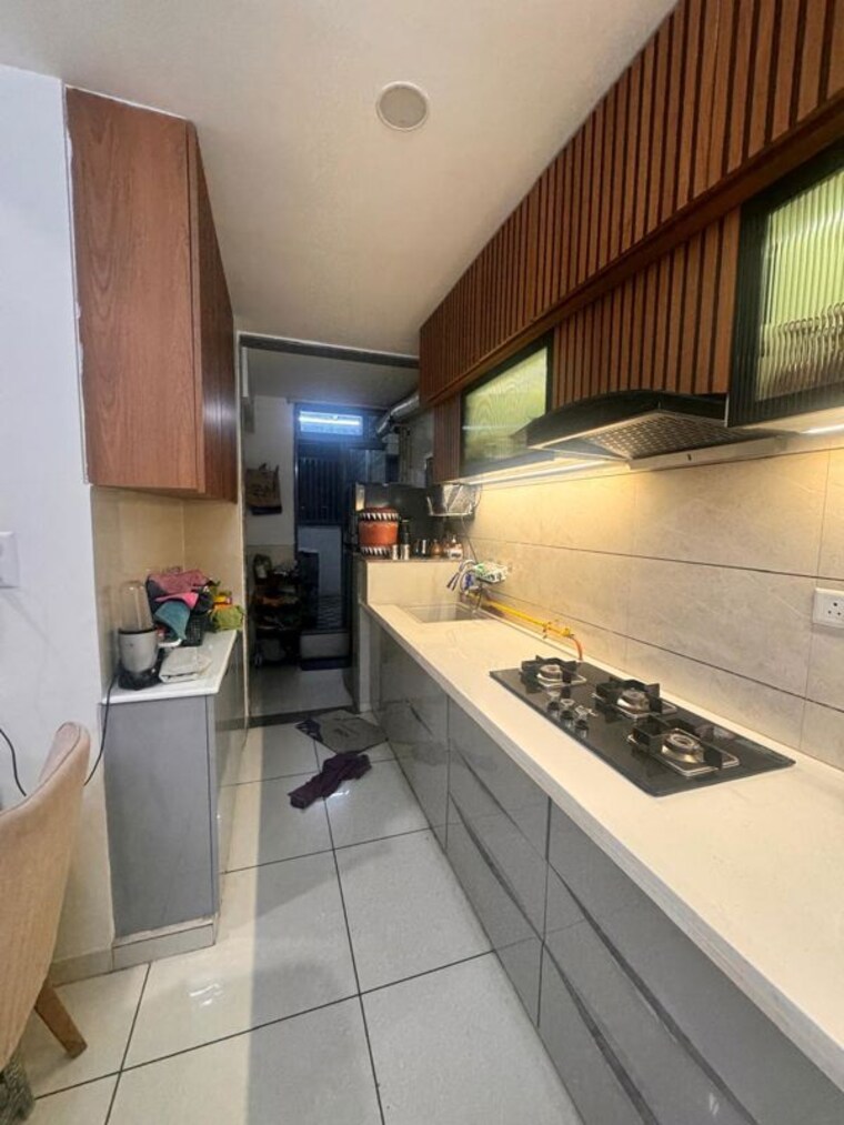 Kitchen, shela 3 Bedroom 1500 Sq.Ft. Apartment In Shela Ahmedabad 10033057