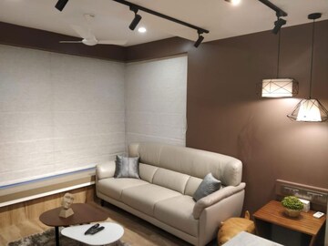 Living Room in 2 BHK Apartment at Rohan Lifescapes Ambar, Lower Parel – for Rent