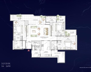 Master Plan in 4 BHK Apartment at Smart World Sky Arc, Dhani – for Sale