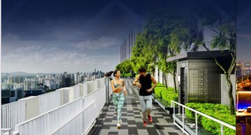 Balcony in 4 BHK Apartment at Smart World Sky Arc, Dhani – for Sale