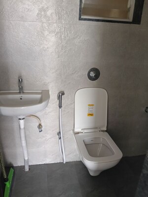 Bathroom in 2 BHK Apartment at Ganraj Skydale, Mohammadwadi – for Rent