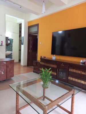 Living Room in 1 BHK Apartment at Gulmohar CHS, Mahim – for Rent