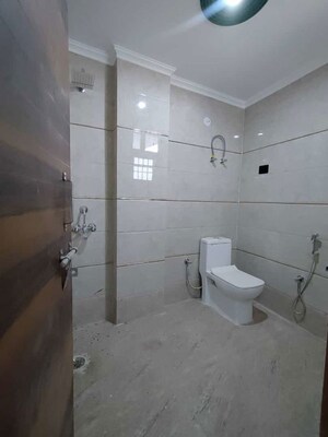 Bathroom in 3 BHK Builder Floor at Chattarpur – for Rent