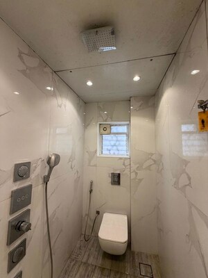 Bathroom in 2 BHK Apartment at Sanghvi Majestic, Matunga – for Rent