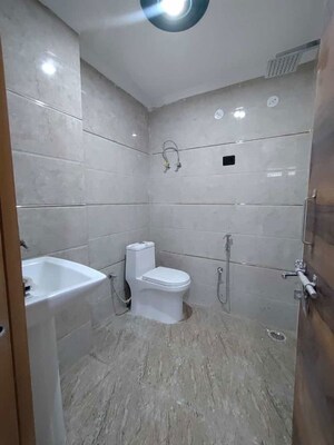 Bathroom in 3 BHK Builder Floor at Chattarpur – for Rent