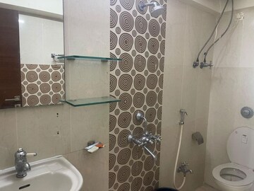 Bathroom in 3 BHK Apartment at Lashkaria Green Towers, Andheri West – for Rent