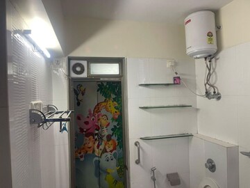 Bathroom in 3 BHK Apartment at Lashkaria Green Towers, Andheri West – for Rent