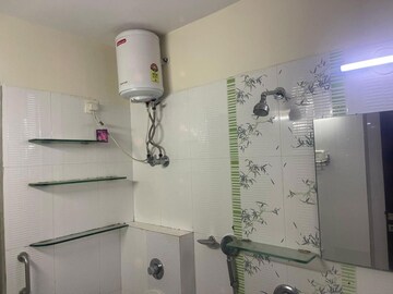 Bathroom in 3 BHK Apartment at Lashkaria Green Towers, Andheri West – for Rent