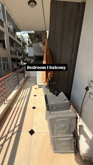 Balcony in 2 BHK Builder Floor at Ansal Plaza Sector-23, Sector 23 – for Rent