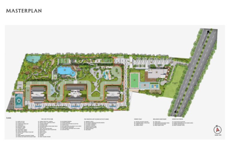 Master Plan, puravankara-purva-silver-sky 3 Bedroom 1864 Sq.Ft. Apartment In Electronic City Phase ii Bangalore 10034354
