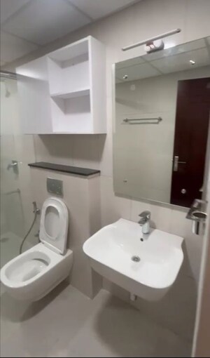 Bathroom in 3 BHK Apartment at Bollineni Bion, Kothaguda – for Rent
