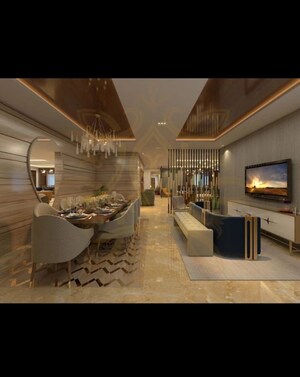 Living Room in 4 BHK Apartment at DLF The Arbour, Sector 63 – for Sale