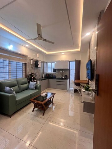 Living Room in 1 BHK Builder Floor at Koramangala – for Rent