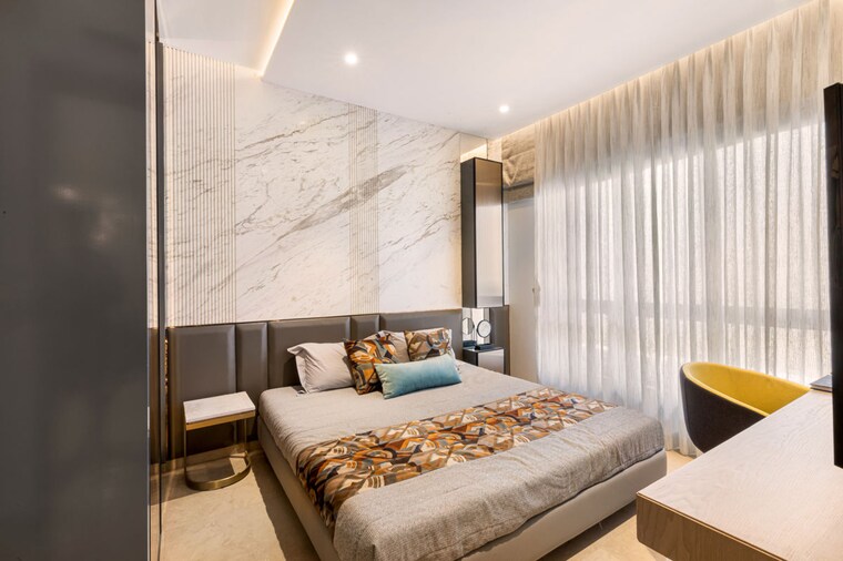 Bedroom, dosti-greenscape 2 Bedroom 1102 Sq.Ft. Apartment In Hadapsar Pune 10034603