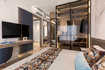 Living Room in 2 BHK Apartment at Dosti Greenscape, Hadapsar – for Sale