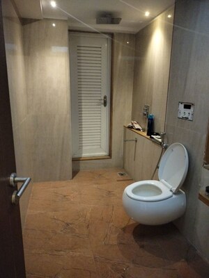 Bathroom in 2 BHK Apartment at Ruparel Ariana, Parel – for Rent