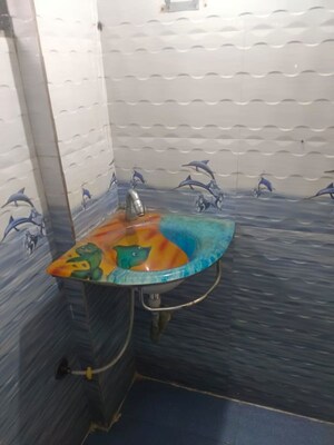 Bathroom in 2 BHK Apartment at Swagat CHS Kharghar, Kharghar Sector 18 – for Rent