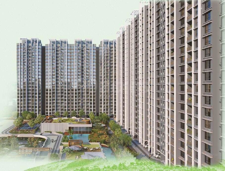 3 BHK + Pooja Room,Study Room,Extra Room 1513 Sq.Ft. Apartment in Dosti Greenscape