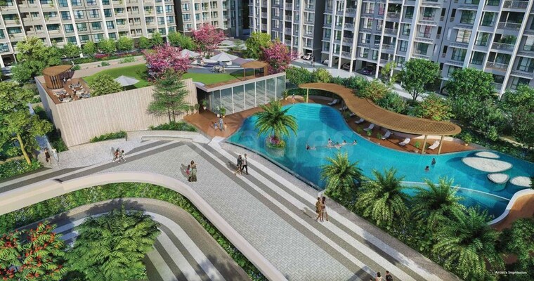 Balcony, dosti-greenscape 3 Bedroom 1513 Sq.Ft. Apartment In Hadapsar Pune 10034681