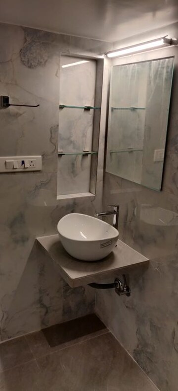 Bathroom in 2.5 BHK Apartment at Dosti Group Imperia, Manpada – for Rent