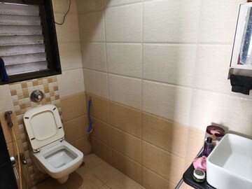 Bathroom in 1 BHK Apartment at Sethia Kalpavruksh Heights, Kandivali West – for Rent