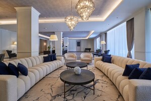 Living Room in 4 BHK Apartment at Acropolis Purple Voyage To The Stars, Nibm Road – for Sale