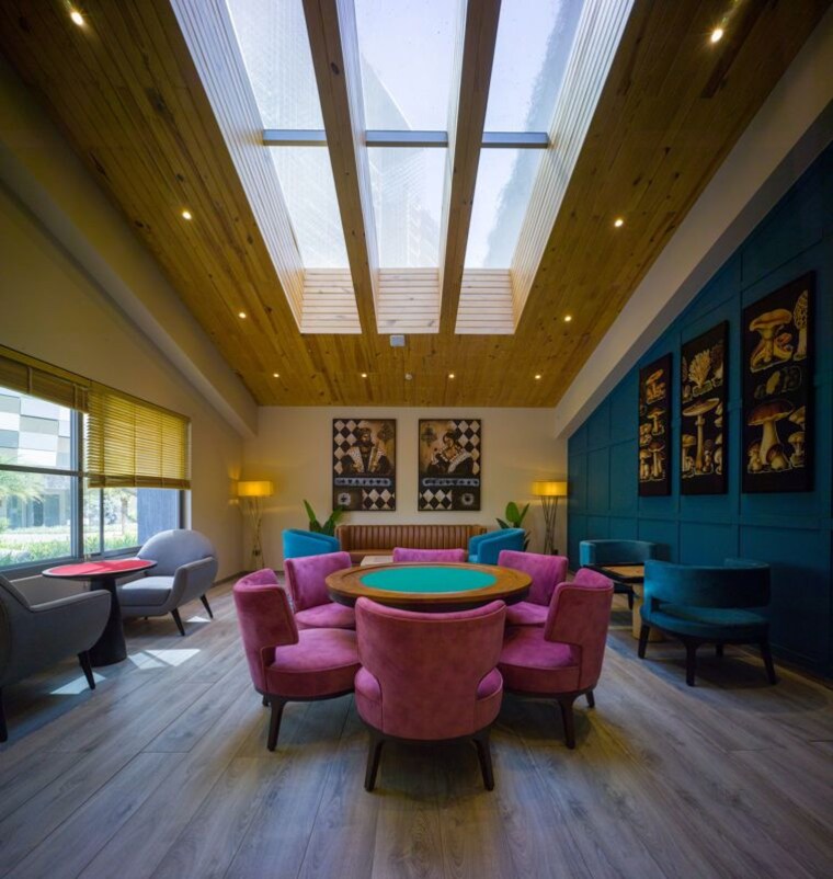 Living Room, acropolis-purple-voyage-to-the-stars 5 Bedroom 3258 Sq.Ft. Apartment In Nibm Road Pune 10034884