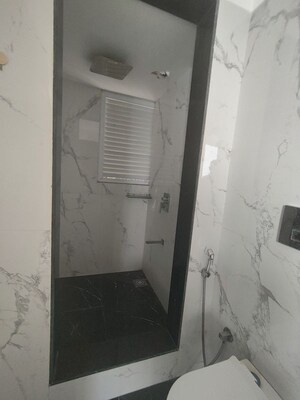 Bathroom in 3 BHK Apartment at Ruparel Ariana, Parel – for Rent