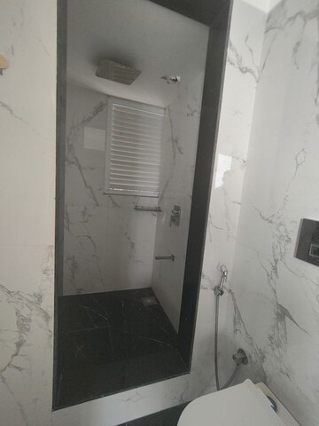 Bathroom in 3 BHK Apartment at Ruparel Ariana, Parel – for Rent