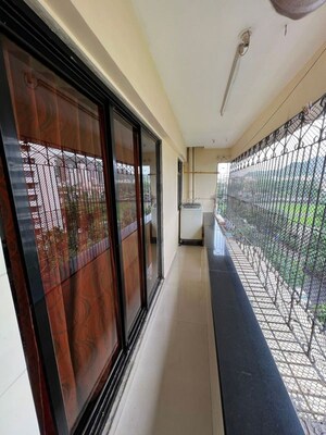 Balcony in 3 BHK Apartment at Galaxy Carina, Kharghar Sector 15 – for Rent