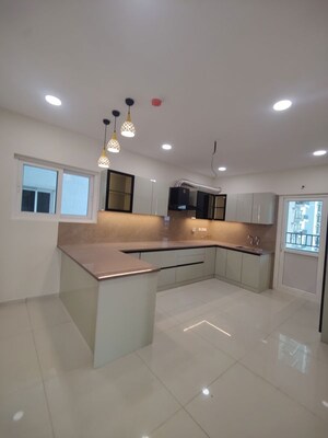 Kitchen in 3 BHK Apartment at Rajapushpa Provincia, Narsingi – for Rent