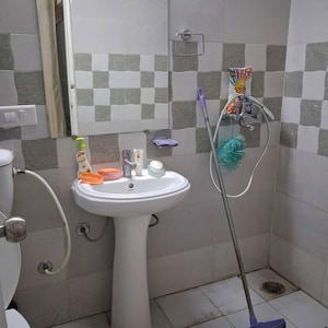 Bathroom in 2 BHK Apartment at Gaur Yamuna City 16th Park View, Sector 19 Yamuna Expressway – for Rent