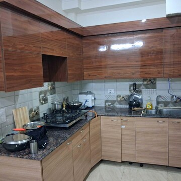 Kitchen in 2 BHK Apartment at Gaur Yamuna City 16th Park View, Sector 19 Yamuna Expressway – for Rent