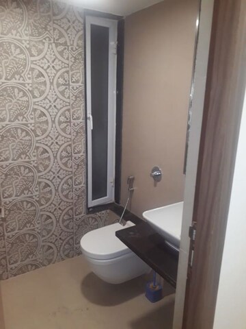 Bathroom in 3 BHK Apartment at Omkar Vayu, Mahim – for Rent