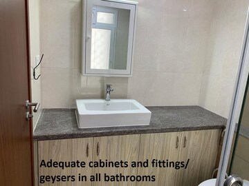 Bathroom in 4 BHK Apartment at LnT Raintree Boulevard, Hebbal – for Rent