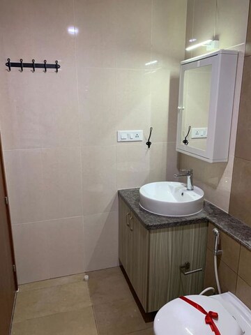 Bathroom in 4 BHK Apartment at LnT Raintree Boulevard, Hebbal – for Rent
