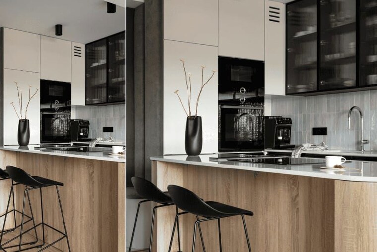 Kitchen, elixir-mall 2 Bedroom 153 Sq.Mt. Apartment In Sector 44 Noida 10035184