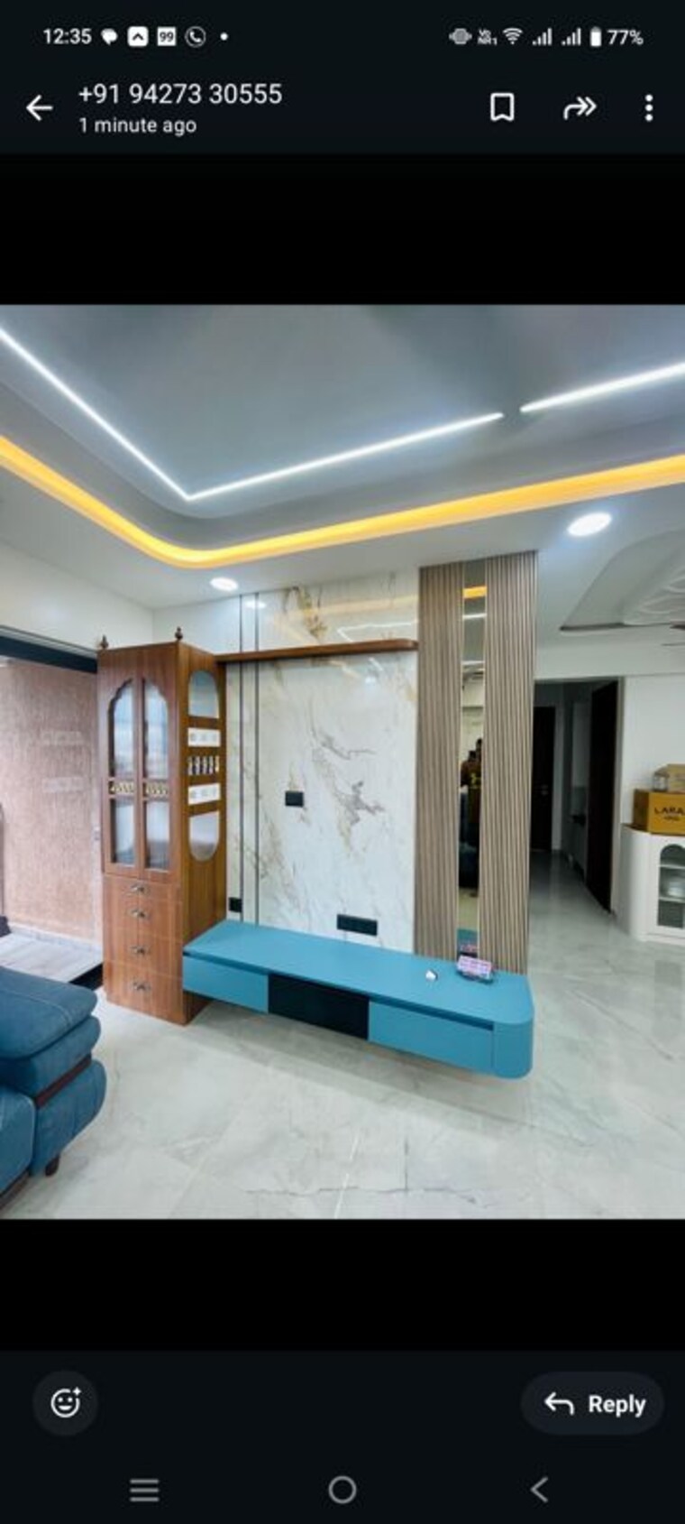 Bedroom, unique-youtopia 3 Bedroom 1009 Sq.Ft. Apartment In Kharadi Pune 10035277