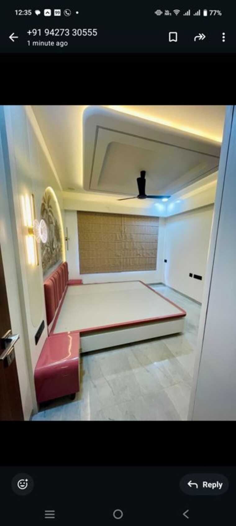 Master Bedroom, unique-youtopia 3 Bedroom 1009 Sq.Ft. Apartment In Kharadi Pune 10035277
