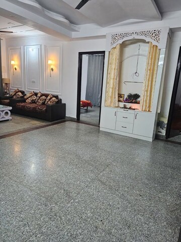 Living Room in 3 BHK Builder Floor at Jammu and Kashmir Bank Employees CGH, Sector 9a – for Rent