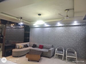 Living Room in 3 BHK Builder Floor at Mehrauli – for Rent
