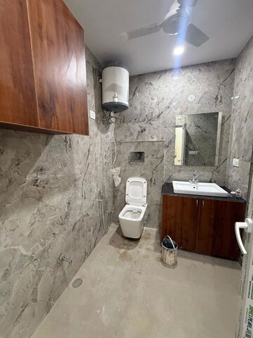 Bathroom in 2 BHK Builder Floor at Kalkaji – for Rent