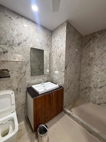 Bathroom in 2 BHK Builder Floor at Kalkaji – for Rent