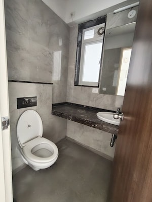 Bathroom in 2 BHK Apartment at LnT Realty Crescent Bay, Parel – for Rent