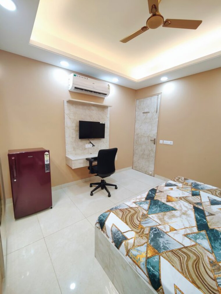 Bedroom, ardee-city 1 RK 200 Sq.Ft. Builder Floor In Sector 52 Gurgaon 10035481