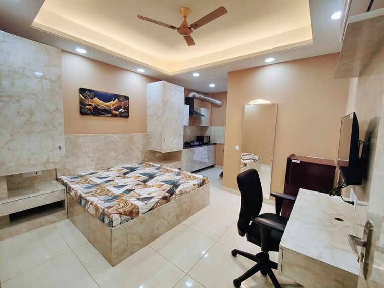 Master Bedroom, ardee-city 1 RK 200 Sq.Ft. Builder Floor In Sector 52 Gurgaon 10035481