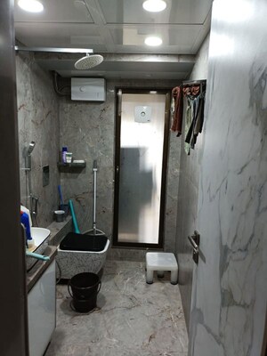 Bathroom in 1 BHK Apartment at Neelganga Apartment, Lower Parel – for Rent