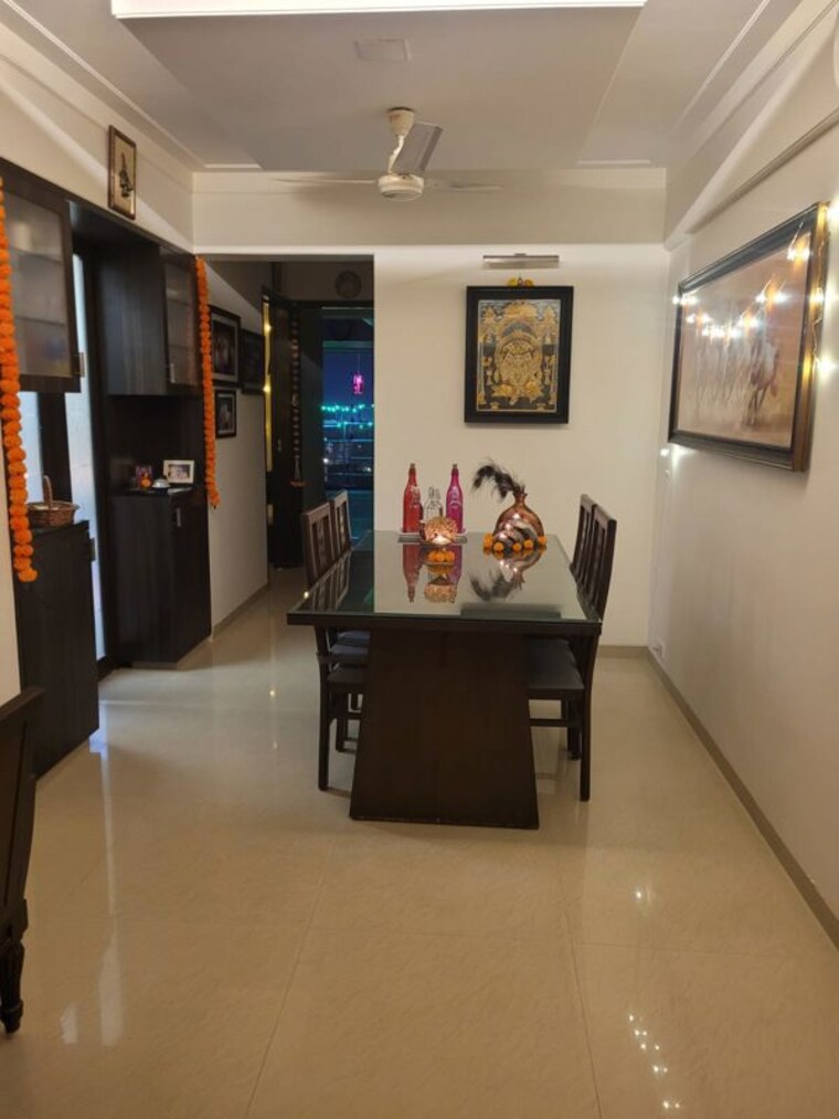 Living Room, peninsula-celestia-spaces 3 Bedroom 1468 Sq.Ft. Apartment In Parel Mumbai 10035492