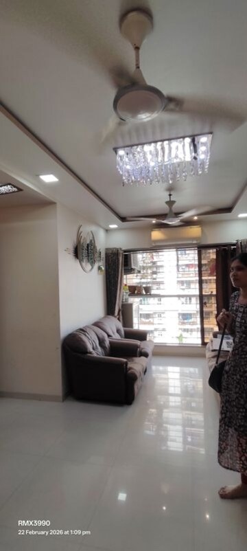 Living Room in 2 BHK Apartment at Shubh Kamana CHS, Bhandup East – for Sale